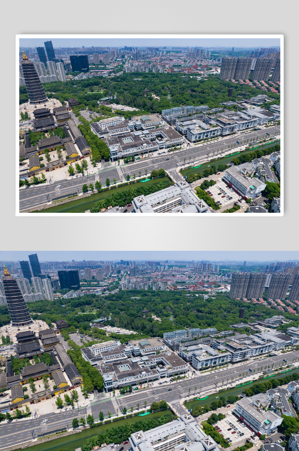 江苏常州城市建设航拍摄影图素材