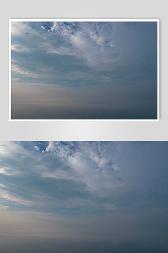 江苏南京城市清晨迷雾航拍摄影图