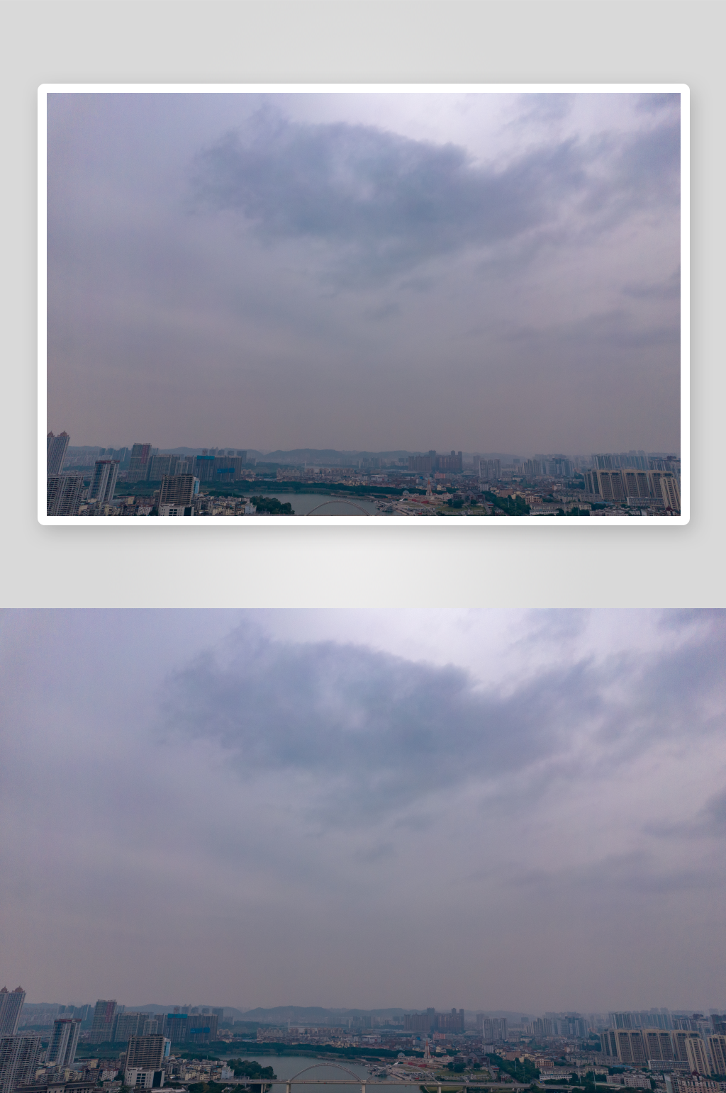 广西南宁城市风光航拍摄影图素材