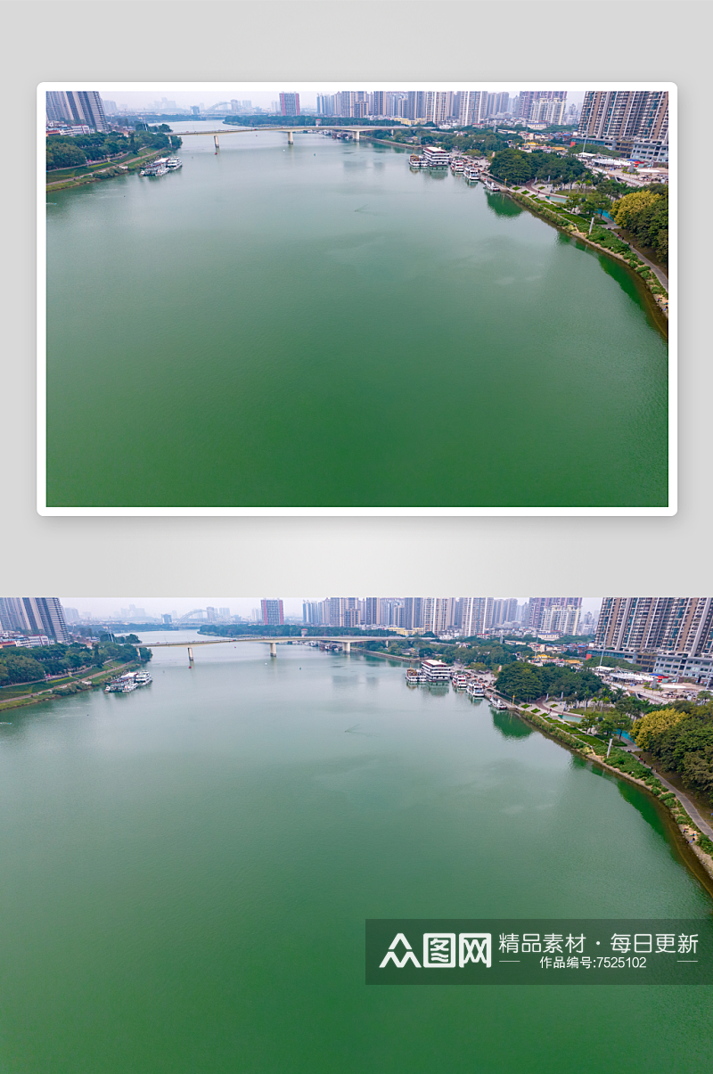 广西南宁城市风光高楼建筑航拍摄影图素材