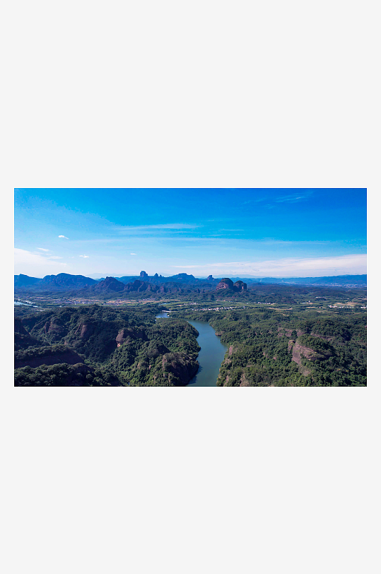 广东丹霞山5A景区航拍祖国大好河山