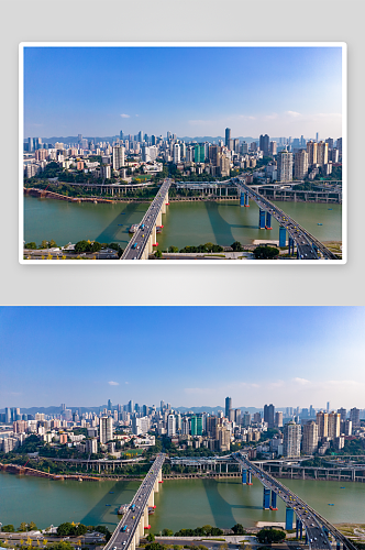 中国重庆城市建设高楼大厦航拍
