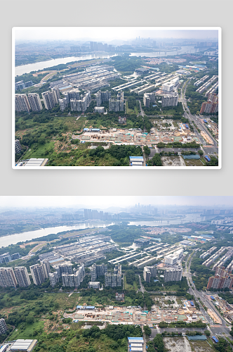 广州城市建设航拍摄影图