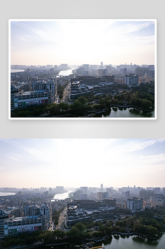 广东惠州西湖风景区航拍摄影图
