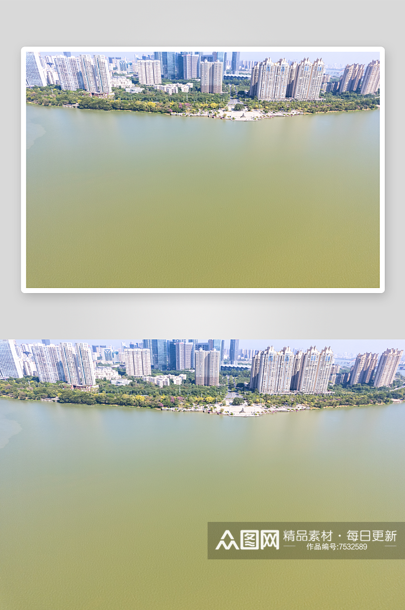 广东惠州城市大景航拍摄影图素材
