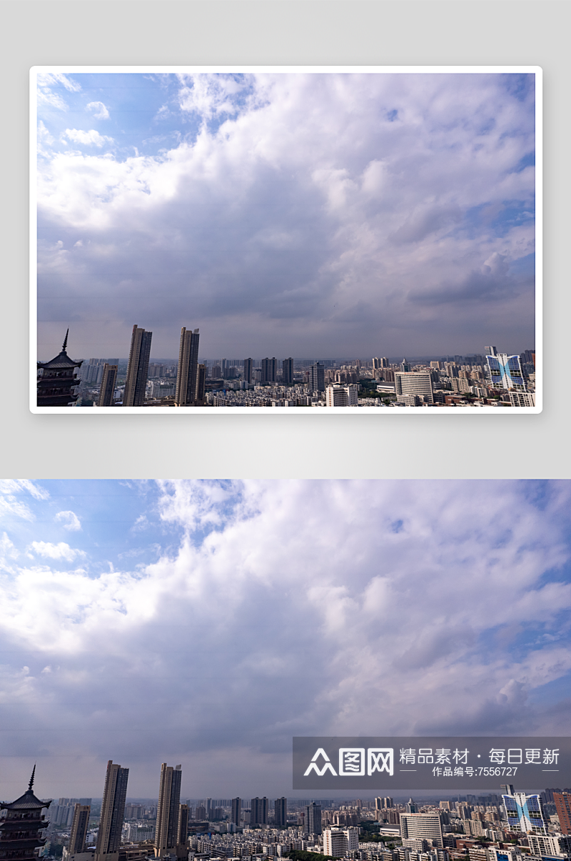 广东佛山城市风光航拍摄影图素材