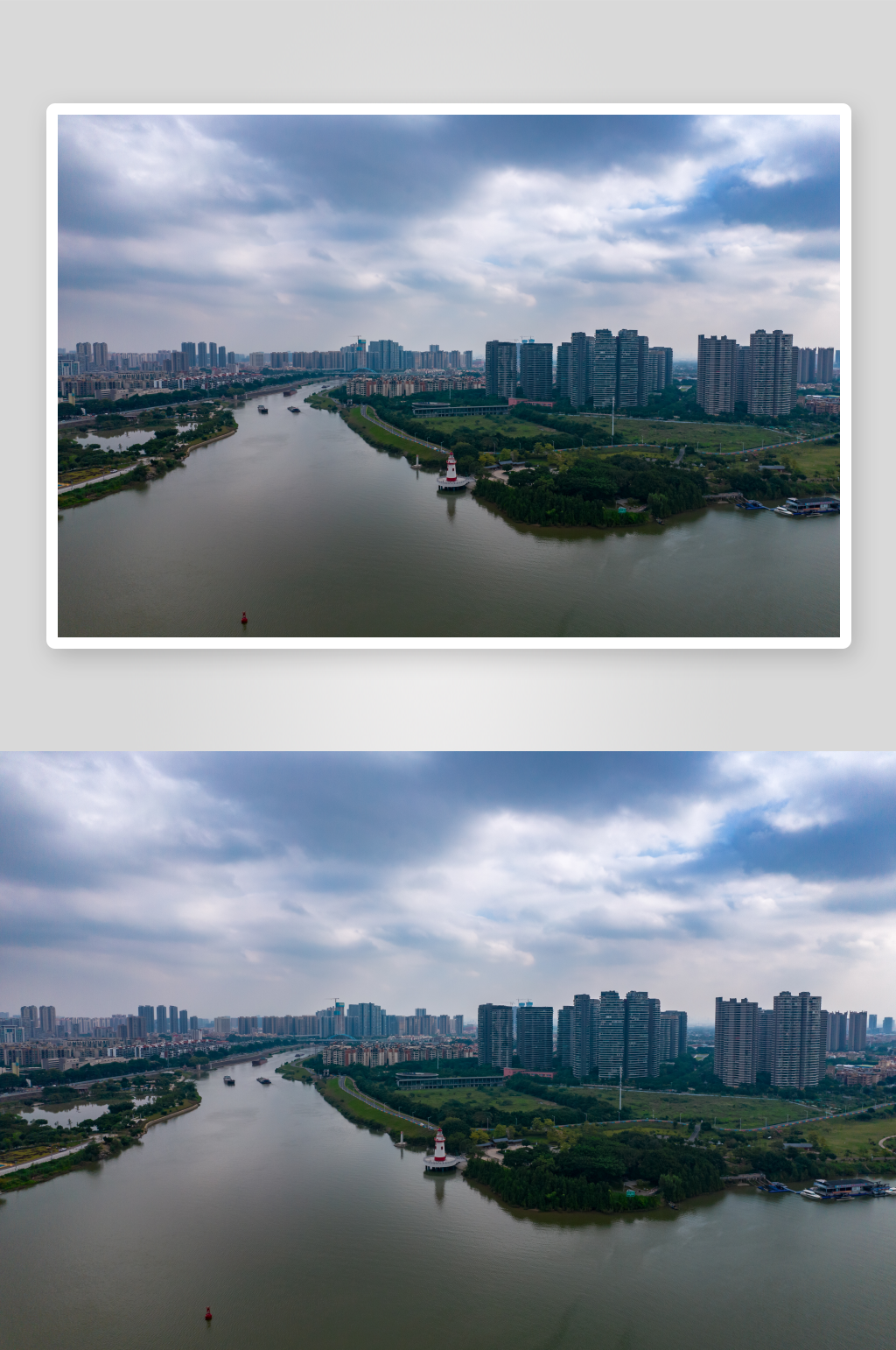 佛山城市风光航拍摄影图素材