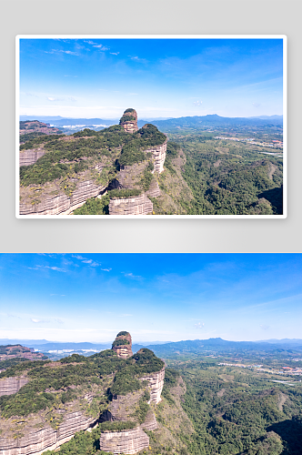 祖国壮丽河山韶关丹霞山航拍摄影图