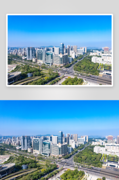 惠州市政府建筑航拍摄影图