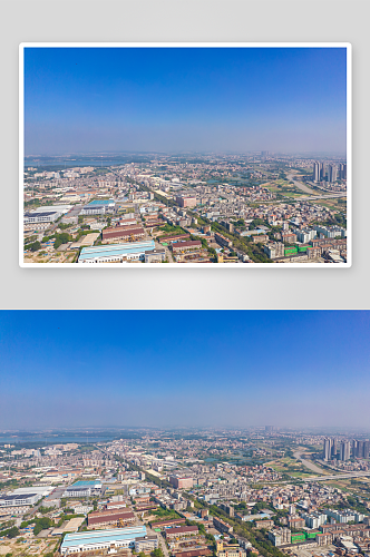 广东茂名城市风光中石油航拍摄影图