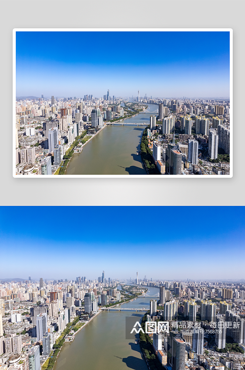 广州城市风光航拍摄影图素材
