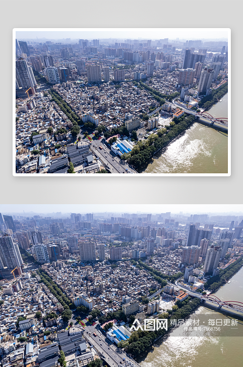 广州城市风光航拍摄影图素材