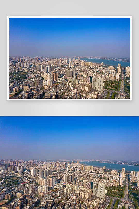 广东湛江老城区建设航拍摄影图