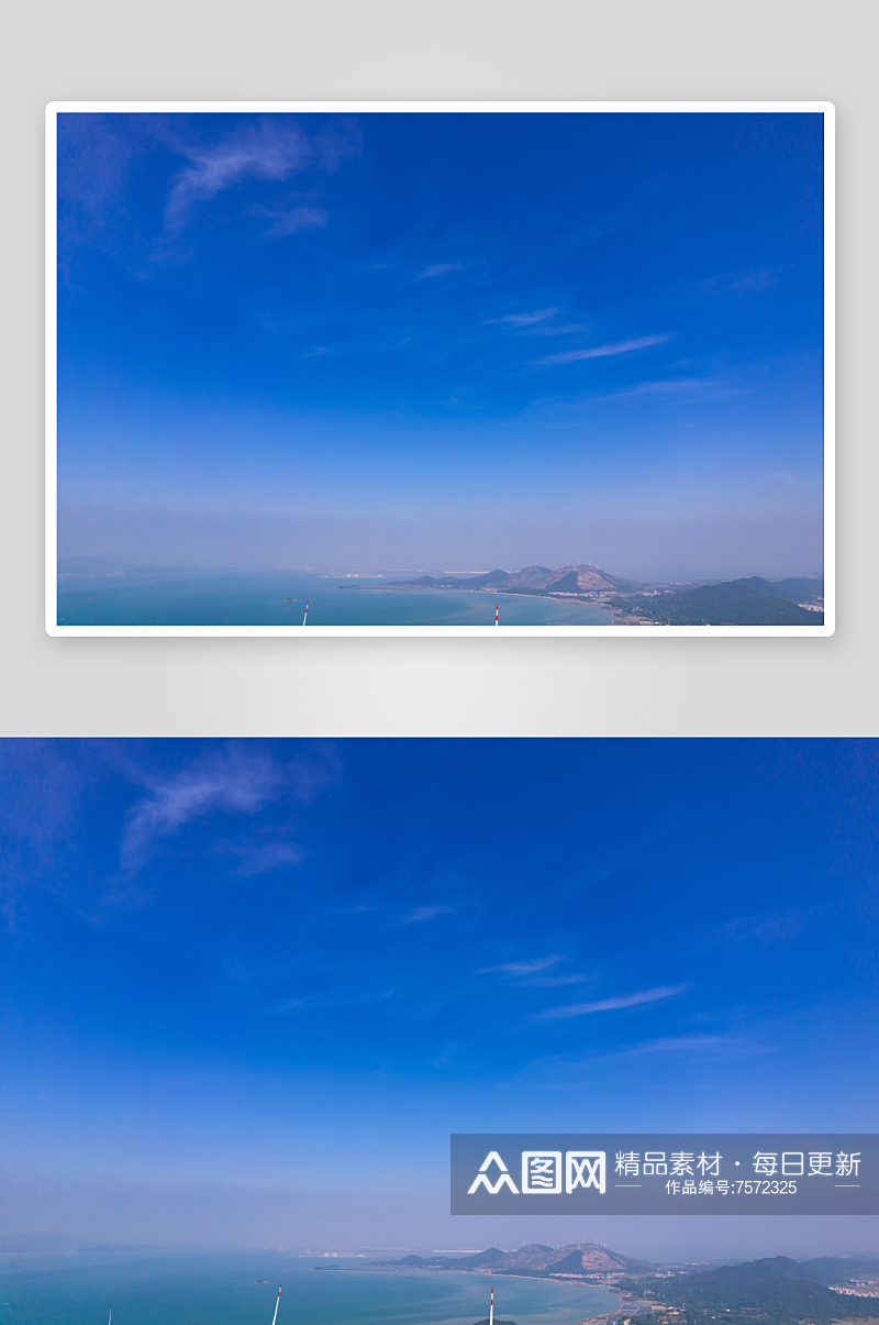 广东阳江海陵岛风光渔船航拍摄影图素材