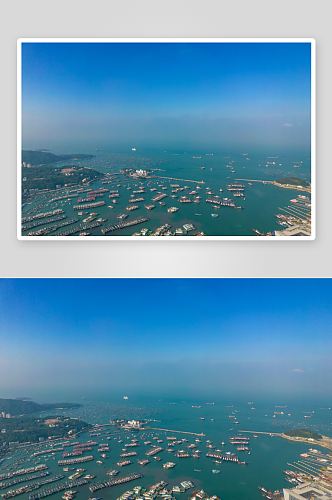 阳江海陵岛风光渔船航拍摄影