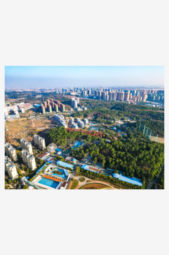 湖南省植物园航拍摄影图