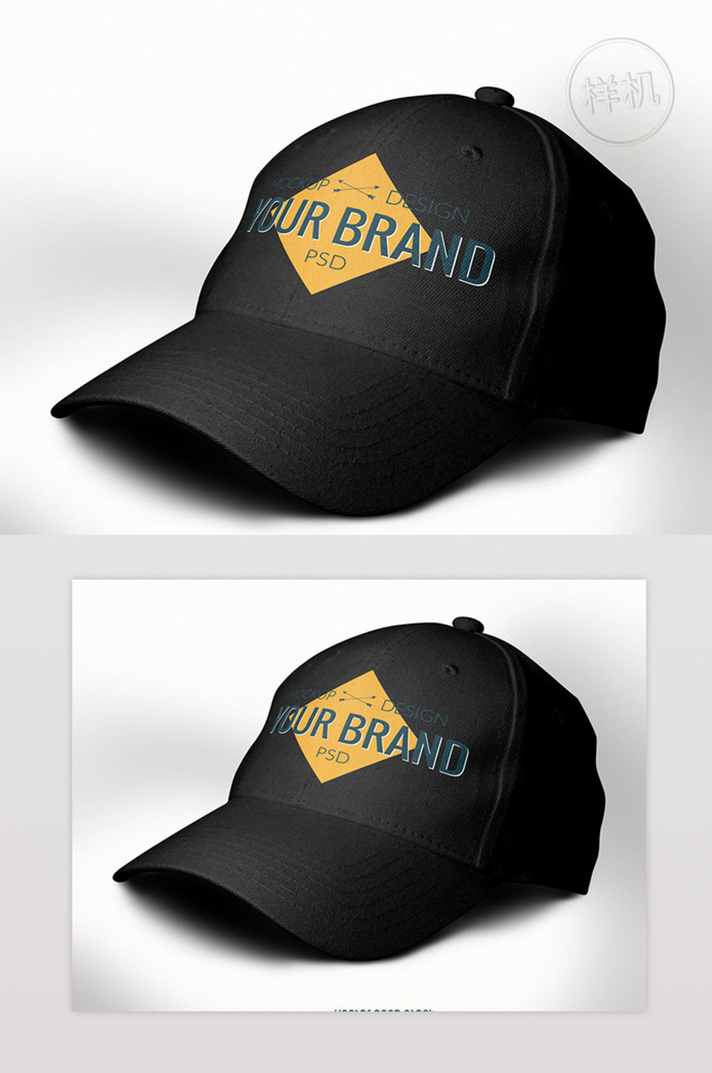 创意帆布帽子样机模板下载-编号720037-众图网