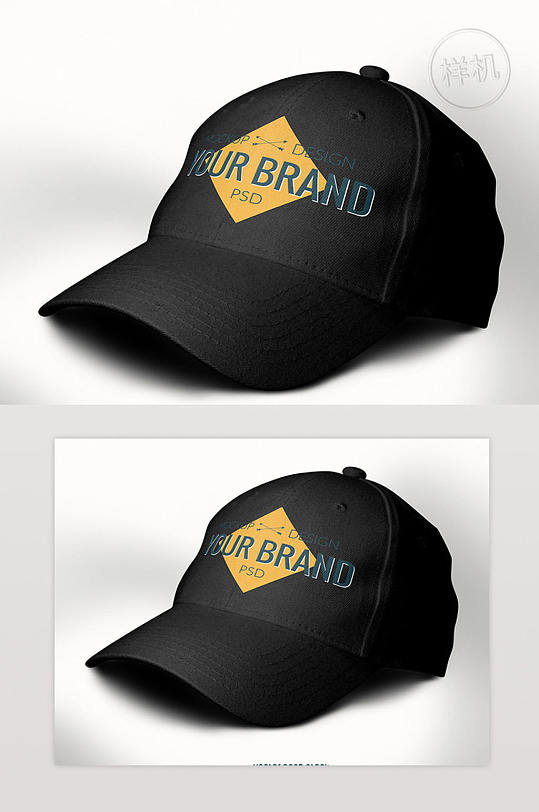 创意帆布帽子样机-众图网