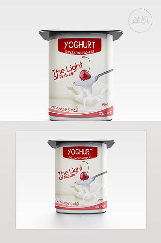 酸奶包装样机热点素材