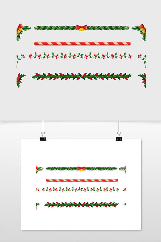 圣诞节框架和边框与铃铛矢量