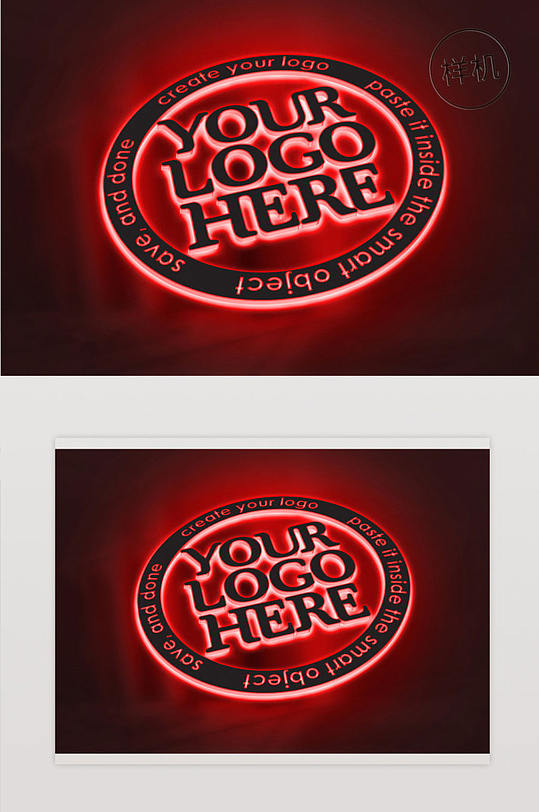 LOGO发光字样机-众图网