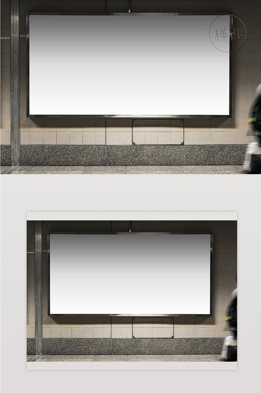 空白广告牌模型Psd素材