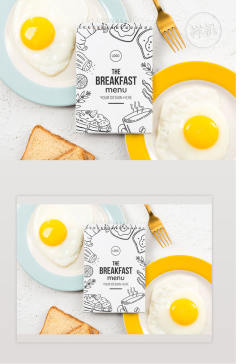 美味早餐概念模型Ps样机