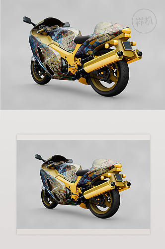 摩托车模型Psd