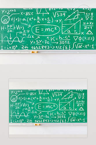 黑板满数学公式模型Psd