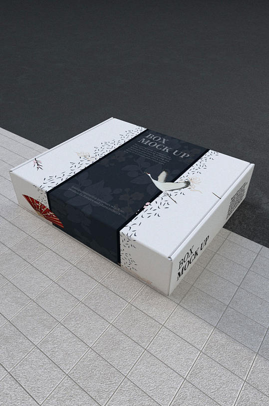 原创模型硬纸板包装盒样机