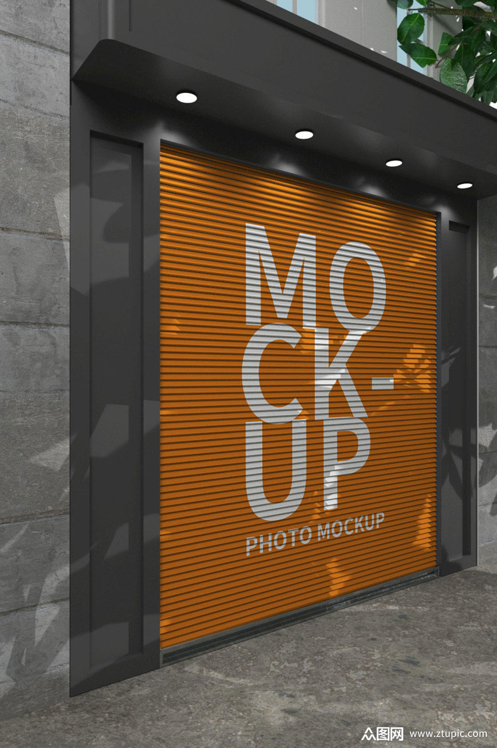 卷帘门样机素材免费下载,本作品是由阿荟荟上传的原创平面广告素材