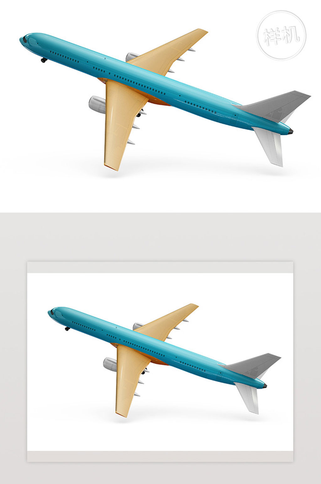 飞机平面模型psd素材