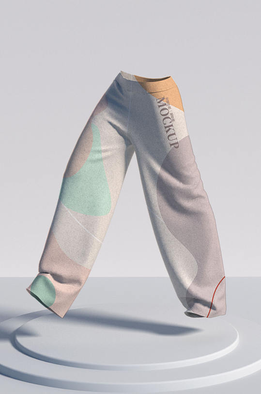 运动长裤休闲裤服饰样机