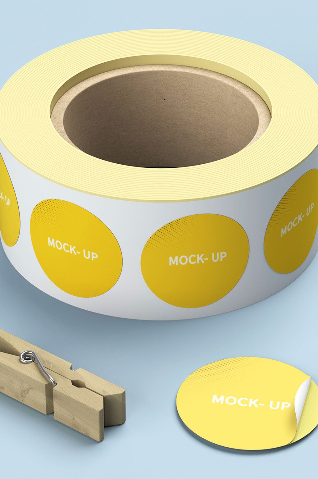 原创3d不干胶胶带样机模板下载-编号928553-众图网