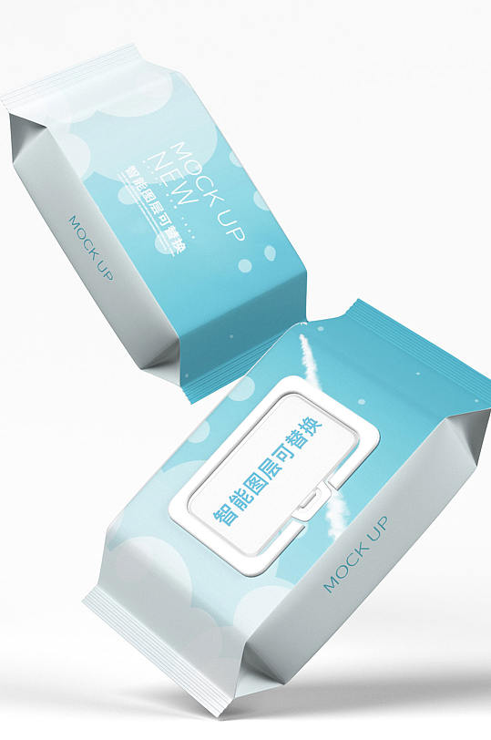 原创3D湿纸巾样机-众图网