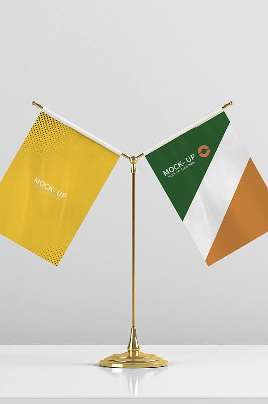 原创3d桌旗样机