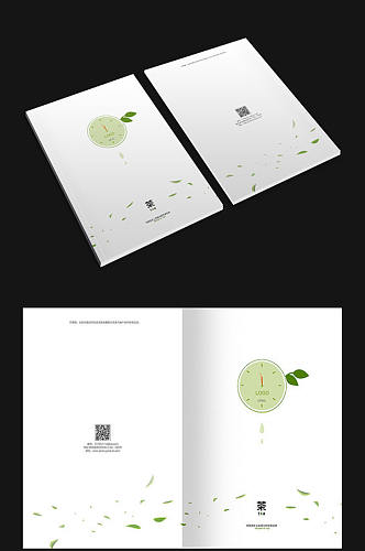 绿色茶艺画册设计