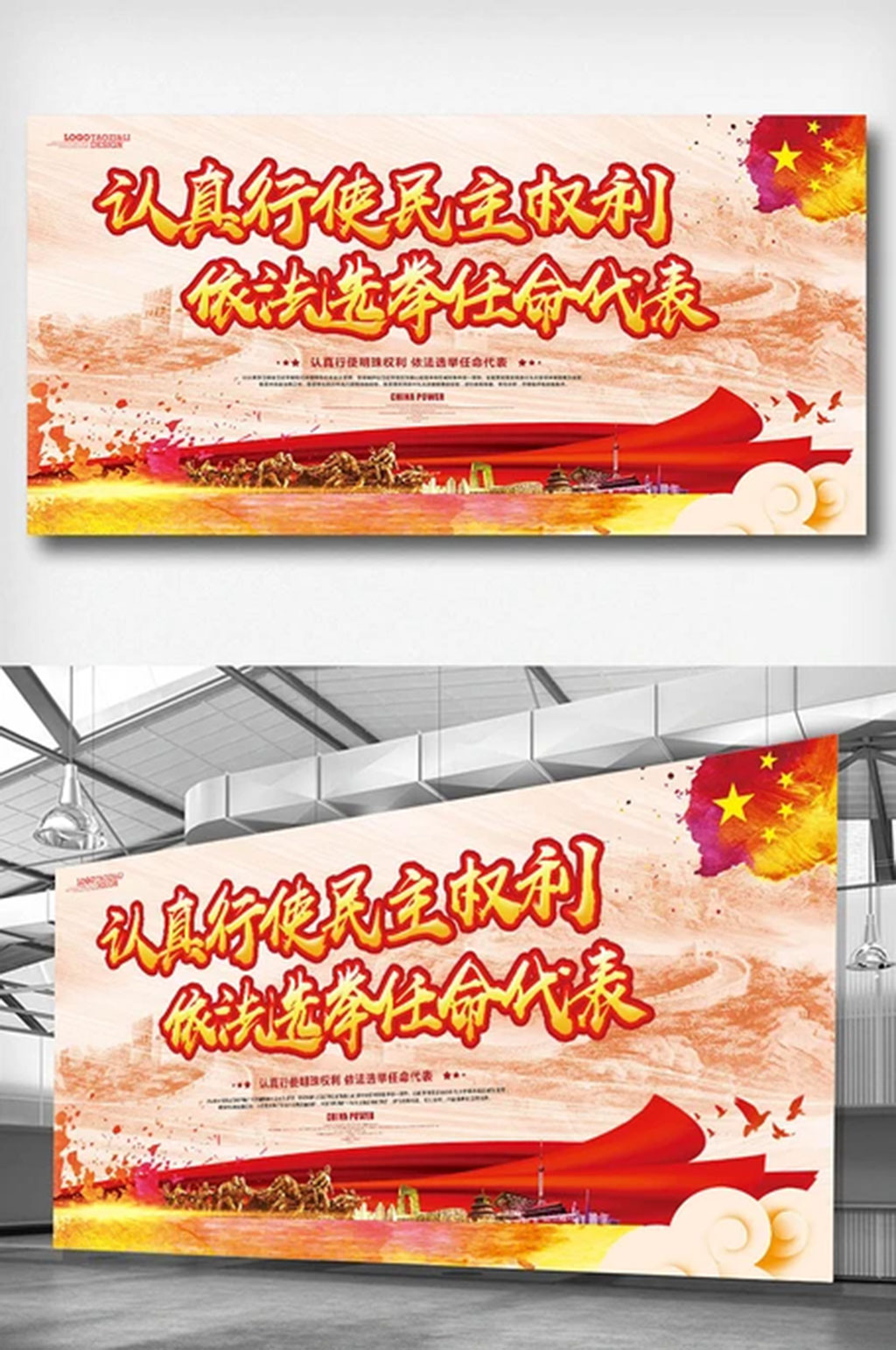 认真行使民主权利依法选举任命代表素材