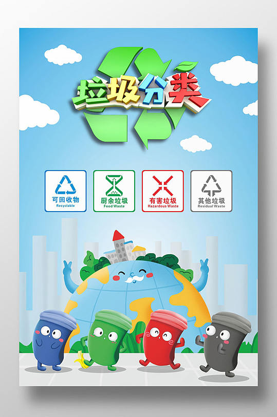 垃圾分类宣传海报