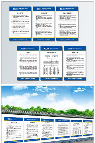 工地开工施工五牌一图 安全生产工地施工项目制度牌标语牌