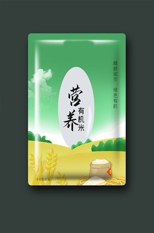 有机稻花香五常大米大米包装有机大米