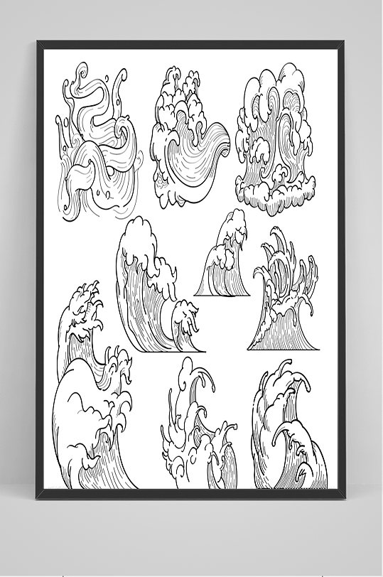 立即下载水波洪水水浪浪头线条图标免扣元素立即下载水花唯美水元素