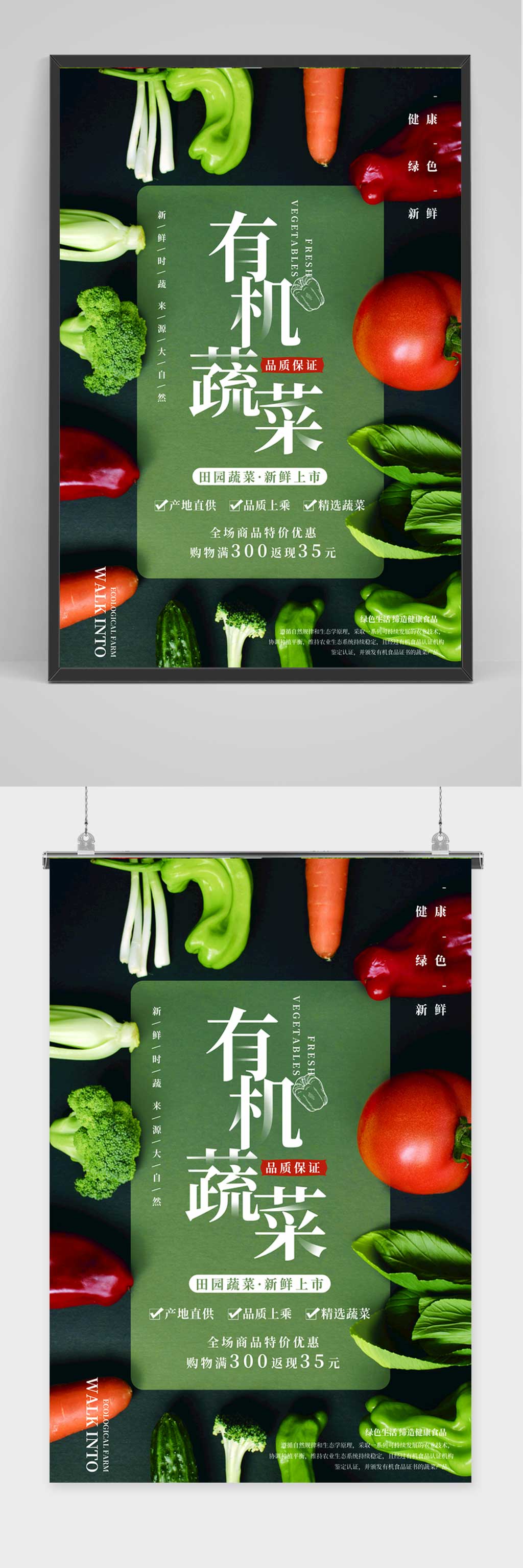 绿色蔬菜文案图片