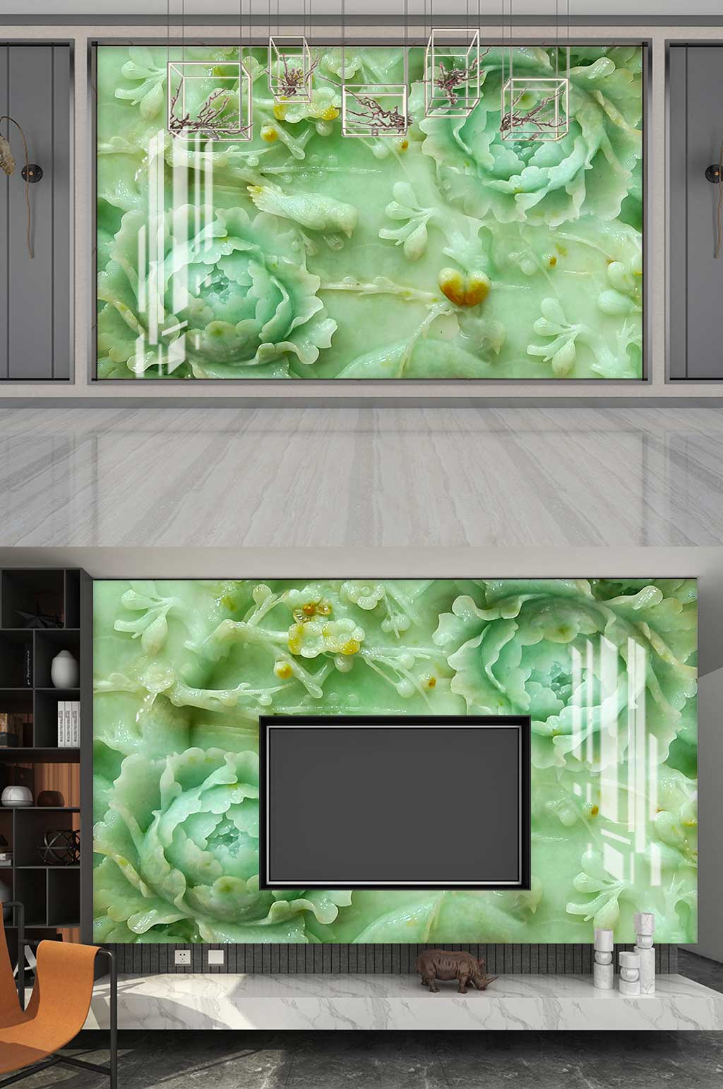 家和万事兴 3D玉兰花素材