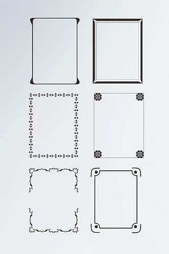 复古欧美边框简约时尚简洁边框
