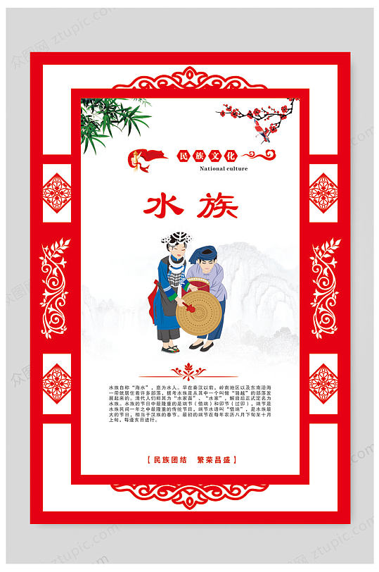 水族民族文化展板
