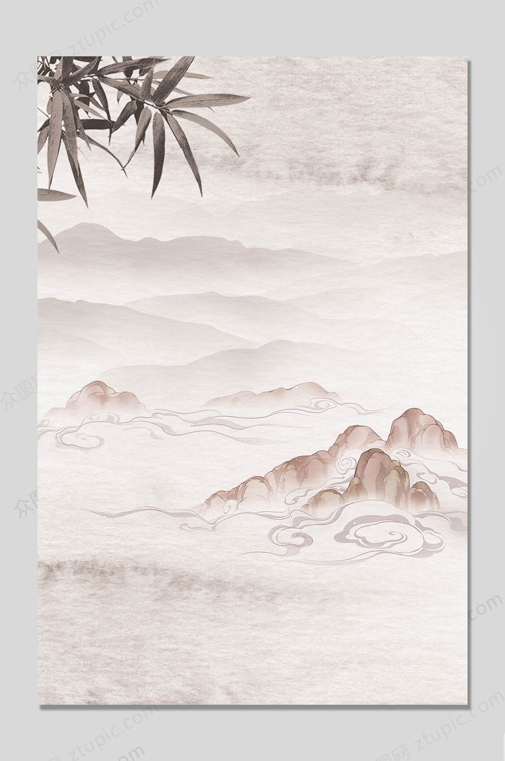 中国风水墨古典背景素材