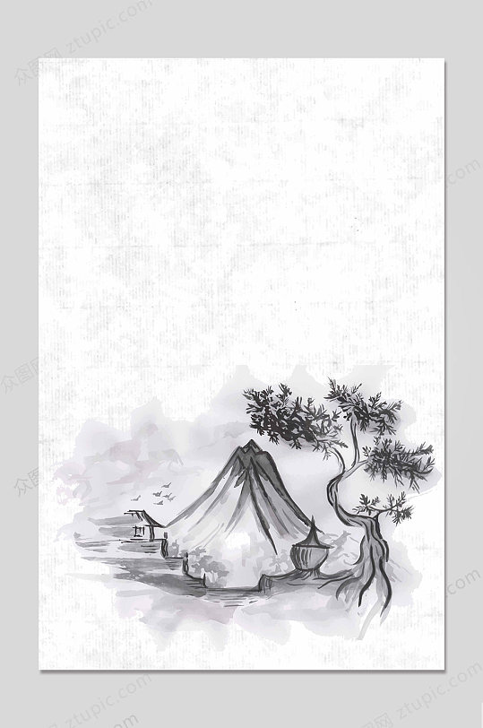 古典水墨古典背景