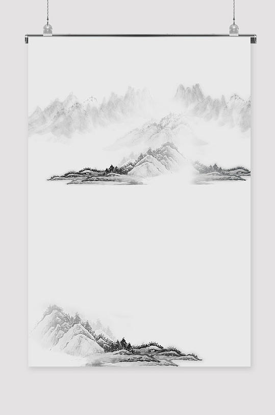 中国风背景素材山水画