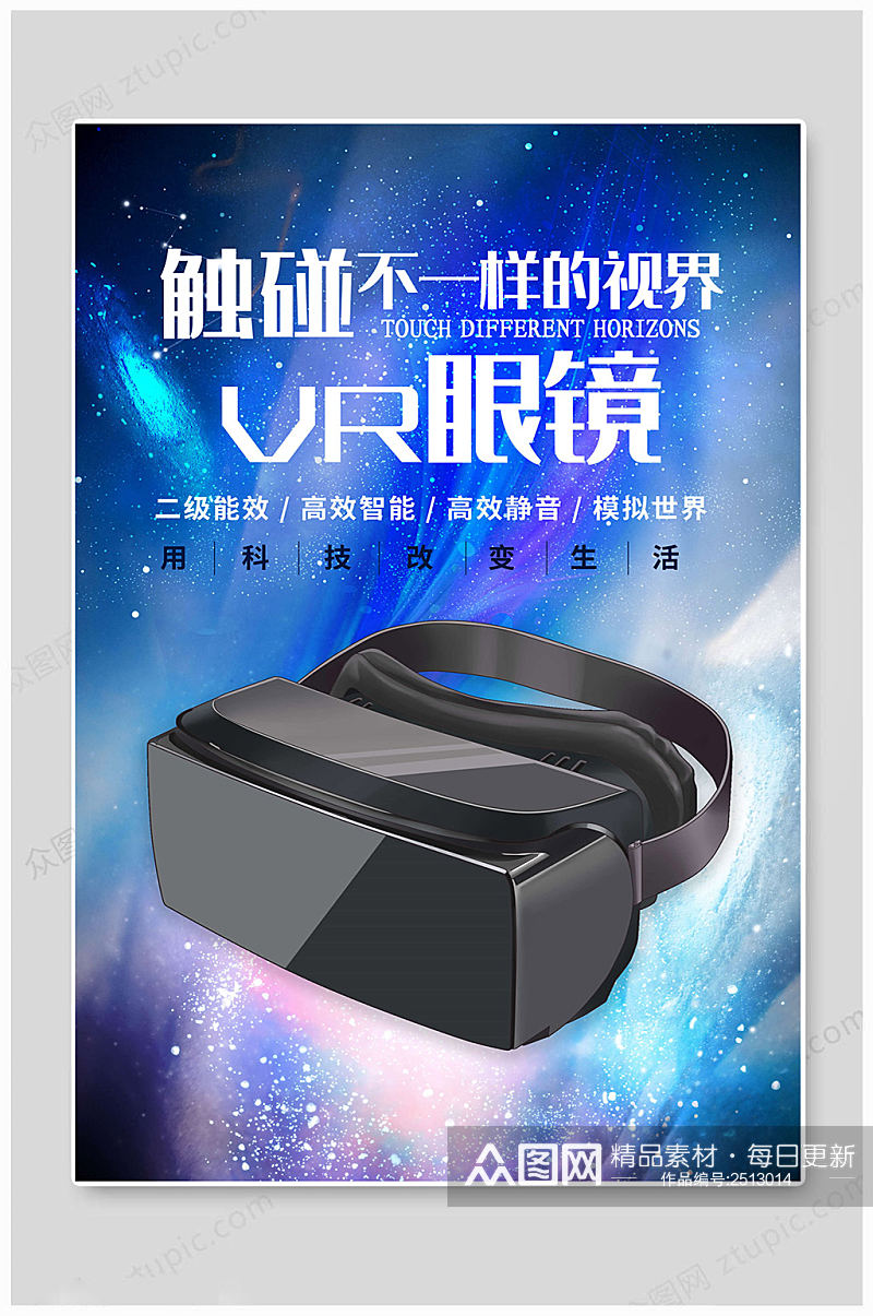 VR科技眼镜海报素材
